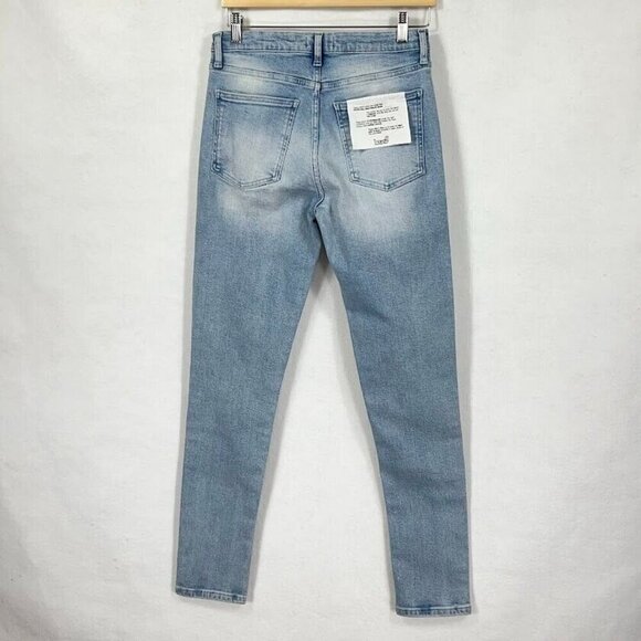 Triarchy Skinny Jeans Distressed Painter Art Grunge School Bold Party NWT 28 - Picture 5 of 7